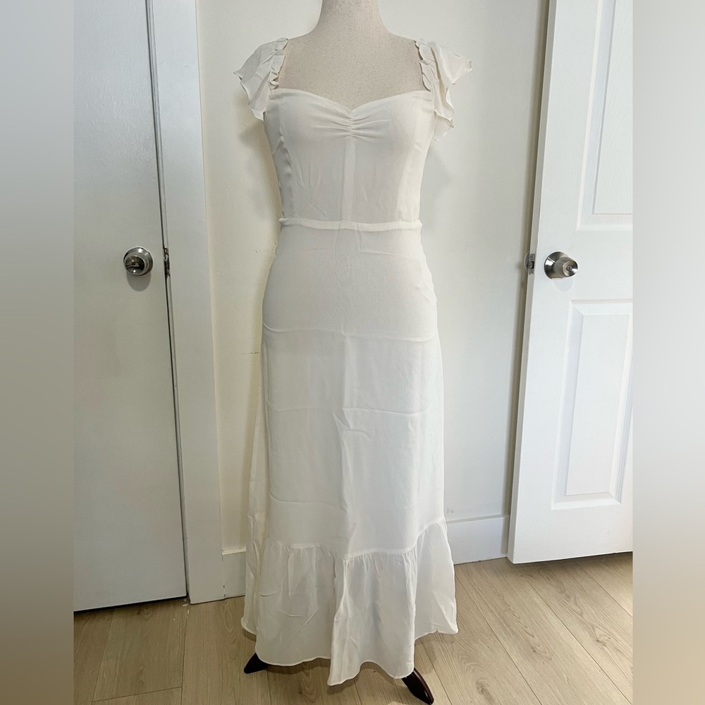 Reformation Off White/Ivory Dress Size 10